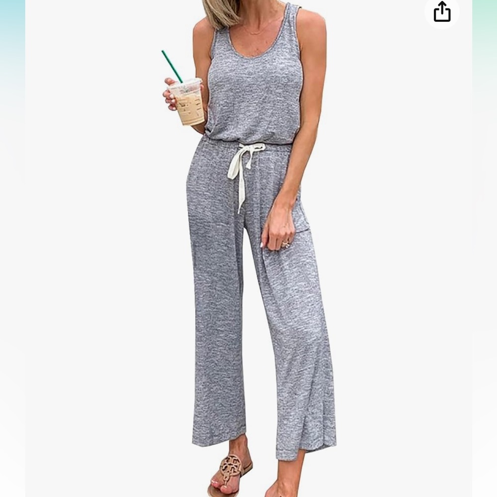 Prettygarden Amazon Gray Jumpsuit - Large